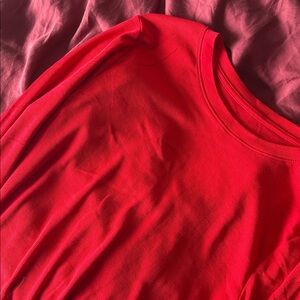 a new day Vibrant Red Long Sleeve Tee